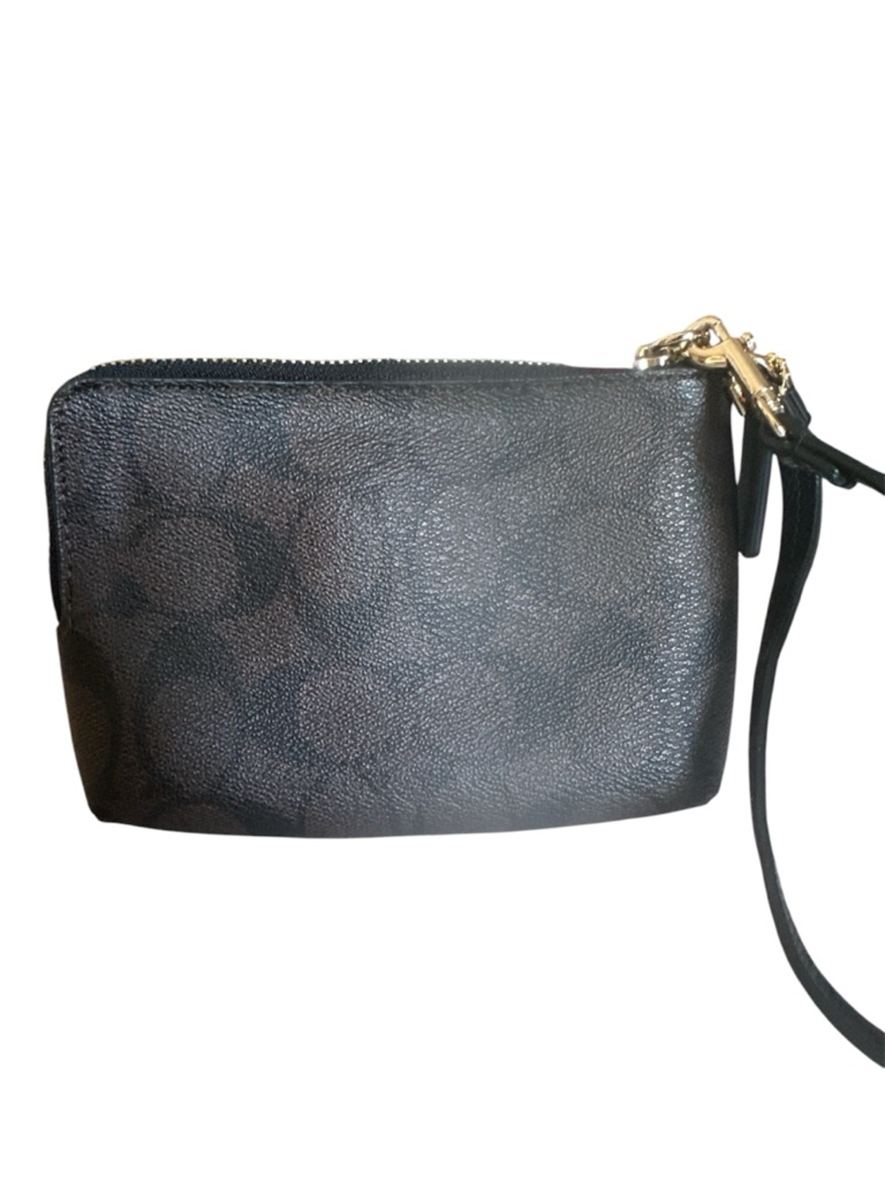 Coach Double Zip Wristlet in their signature coated canvas and pebble leather - Picture 2 of 4